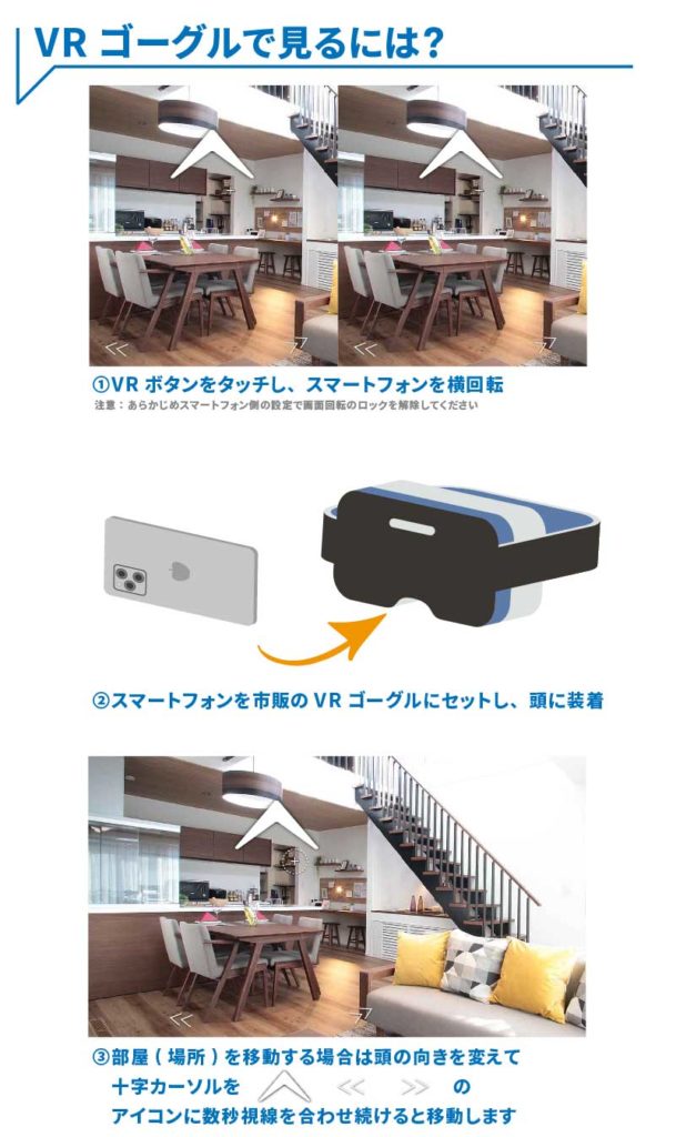 美都住販 360° VR 使い方　バーチャル 内覧 見学