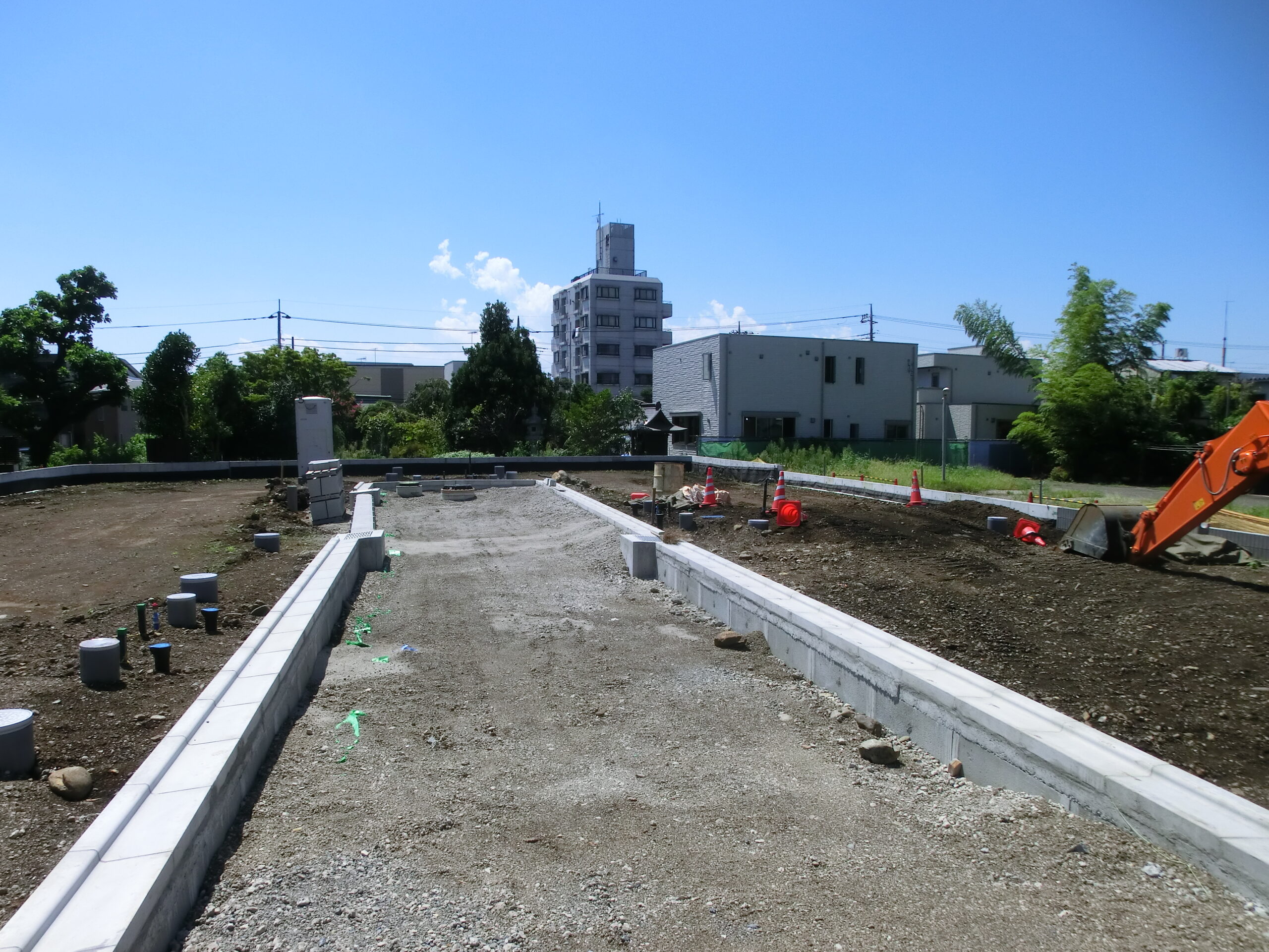 上溝駅徒歩圏の造成現場