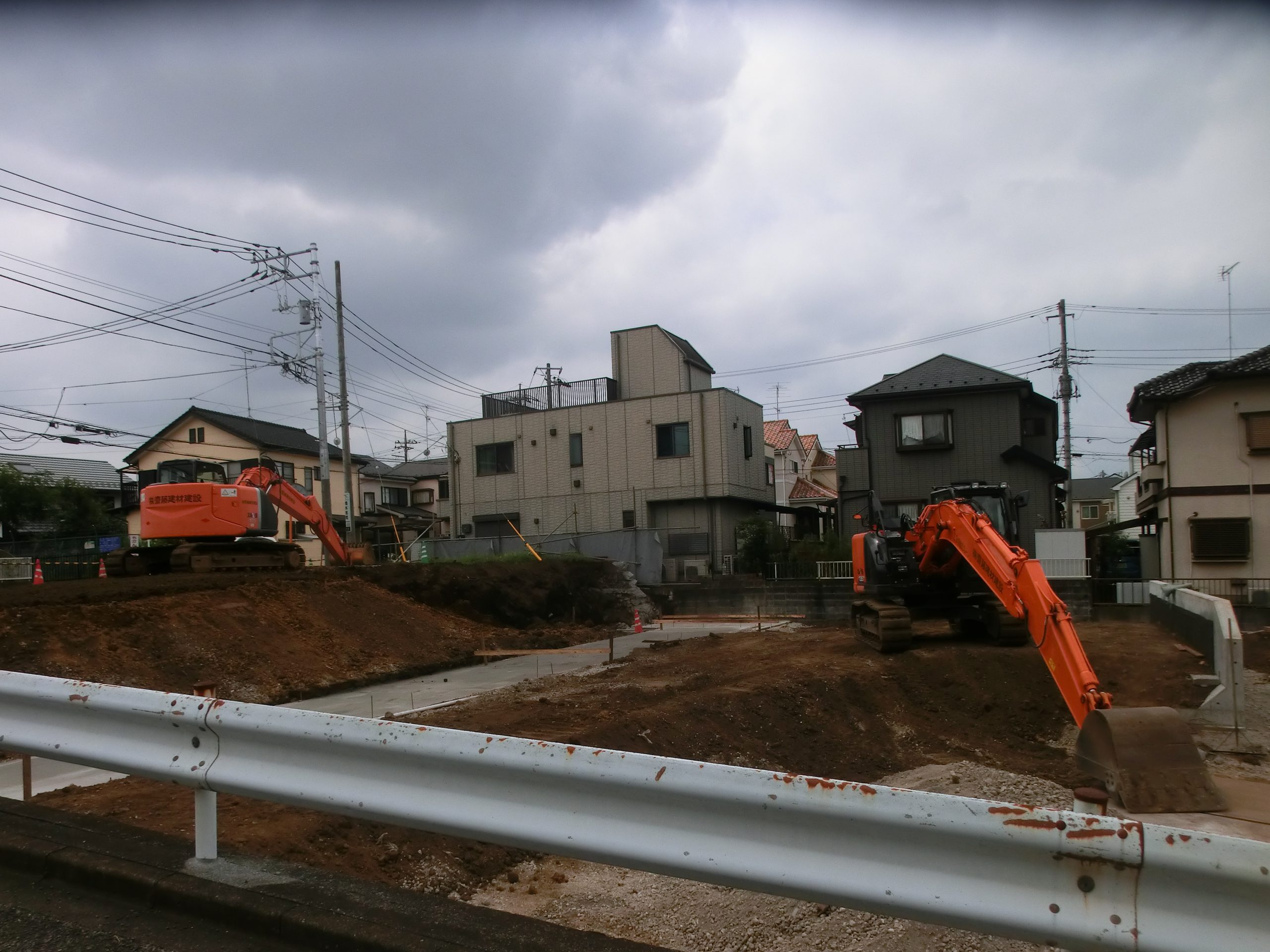 相原1丁目造成工事現場