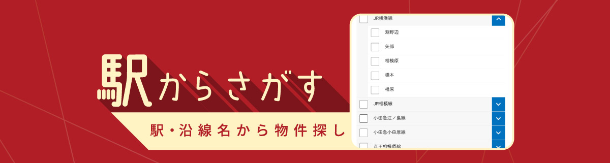 美都住販　キャンペーン　プレゼント　割引　駅からさがす　駅・沿線名から物件探し