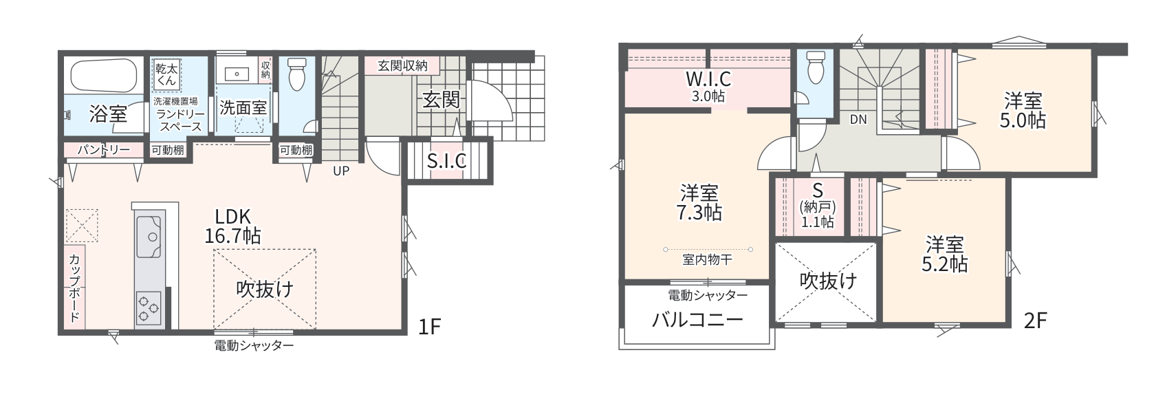 No.10の1階・2階間取り図